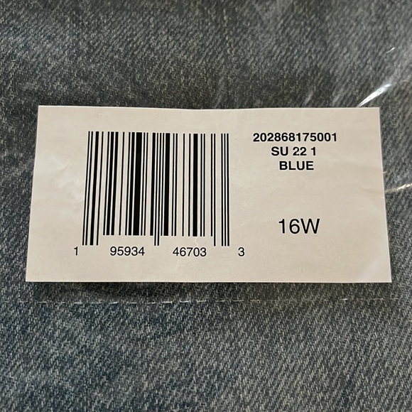 Ralph Lauren blue jeans NWT size 16W wide legs pristine condition - Picture 12 of 12